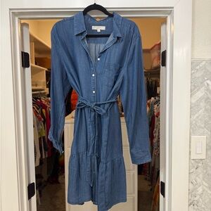 Denim Blue Shirt Dress